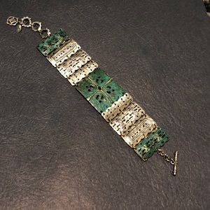 Awesome sterling & coated brass Silpada bracelet